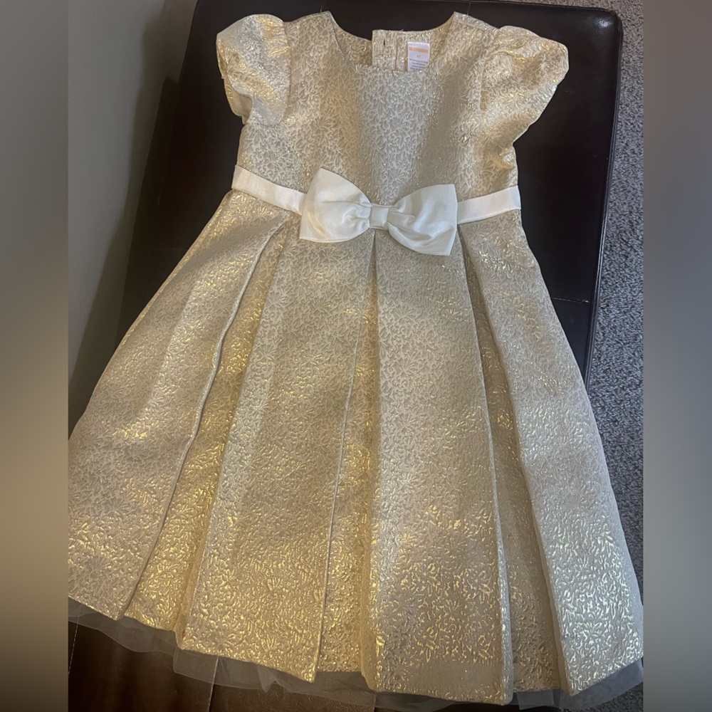 Gymboree Gold Holiday Dress - 5T